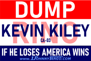 Dump RINO CA-03 Kevin Kiley Stickers