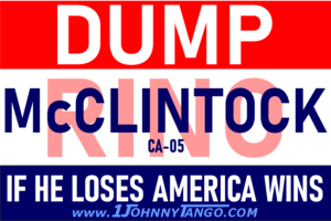 Dump RINO CA-05 Tom McClintock Stickers