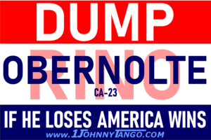 Dump RINO CA-23 Jay Obernolte Stickers