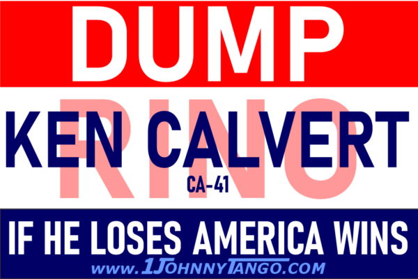 Dump RINO CA-41 Ken Calvert Stickers