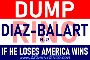 Dump RINO FL-26 Mario Diaz-Balart Stickers