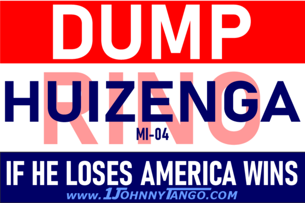 Dump RINO MI-04 Bill Huizenga Stickers