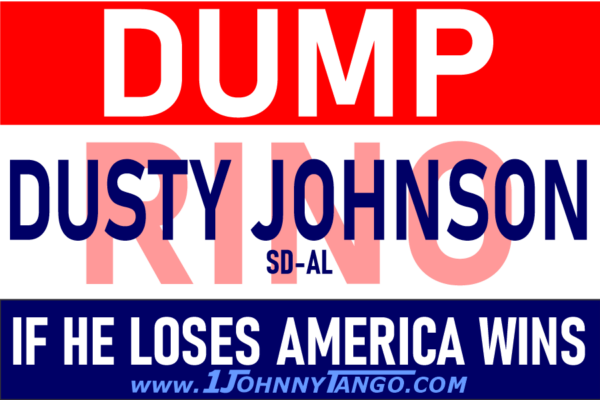 DUMP RINO SD-AL Dusty Johnson Stickers